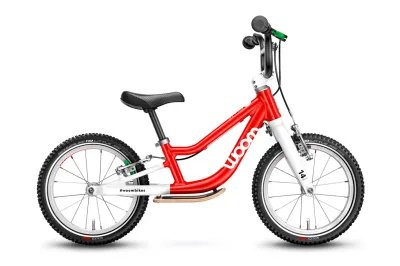 Woom 1 Plus lasten potkupyörä 14" - Punainen