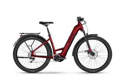 Haibike TREKKING 5 720Wh Punainen matalarunkoinen sähköpyörä - XL