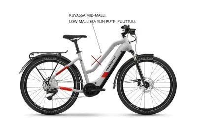 Haibike TREKKING 7 Valkoinen matalarunkoinen sähköpyörä - XL, kuva 1 / 1