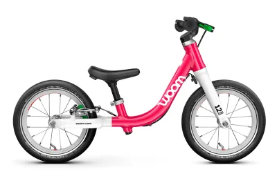 Woom GO 1 lasten potkupyörä 12" - Pinkki, kuva 1 / 1